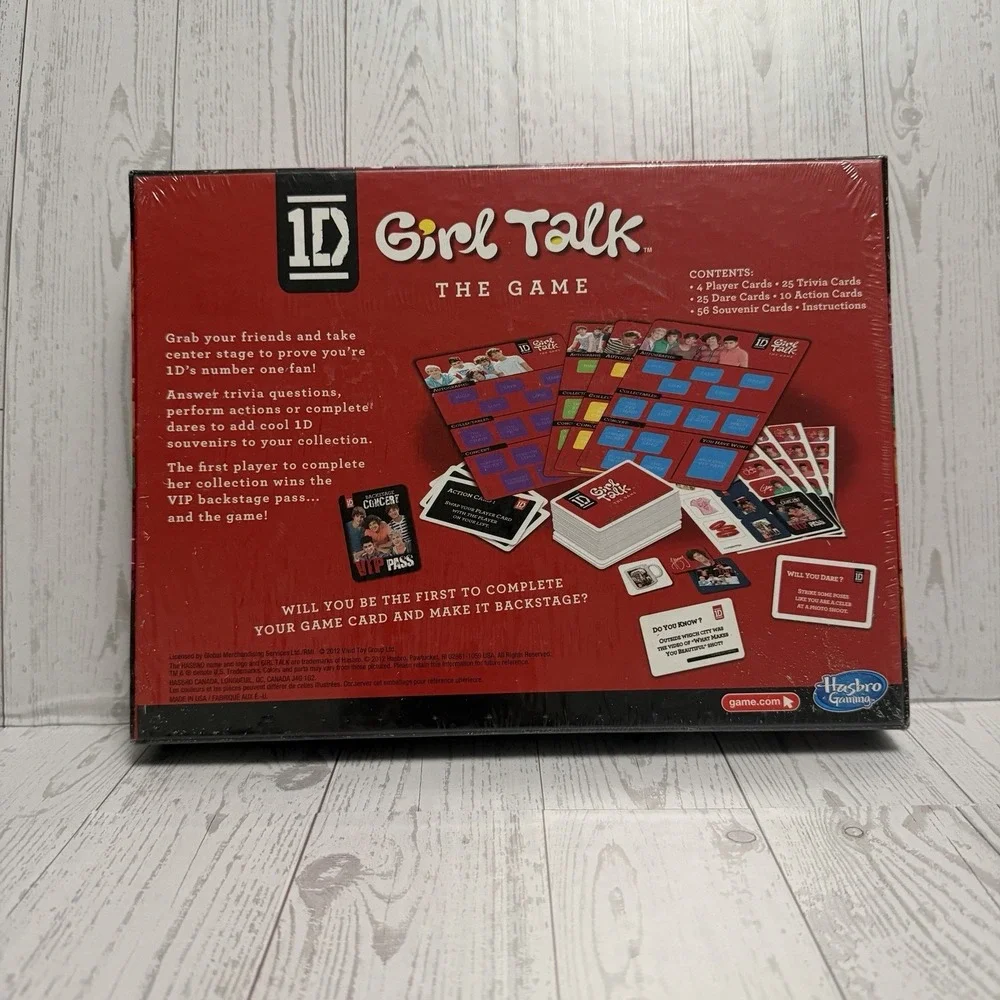One‎ Direction 1D Girl Talk The Game Party Game Harry Styles Hasbro (New Sealed)